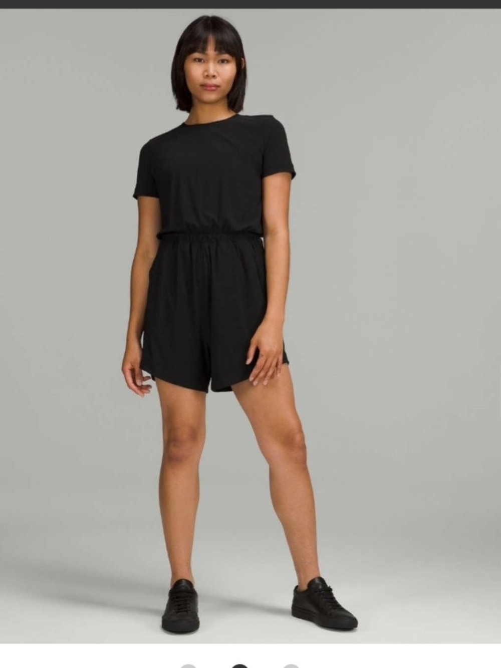 lululemon athletica Black Lightweight High Neck Romper